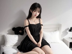 黑色性感连衣裙，女孩尽显魅力！